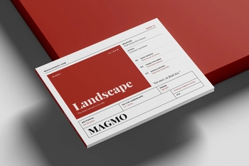 Free US Letter Horizontal Publishing Magazine Mockup