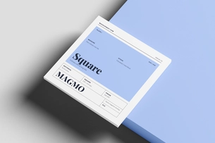 Square Branding Magazine Mockup PSD