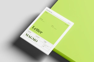 US Letter Branding Magazine Mockup