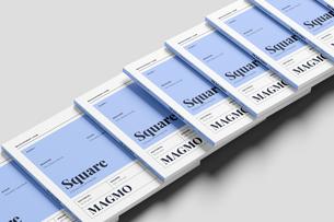 Free Square Publishing Magazine Mockup PSD On Magazine Stack