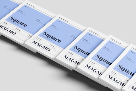 Free Square Modern Magazine Mockup