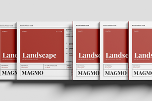 Free US Letter Landscape Publishing Magazine Mockup On Ledge