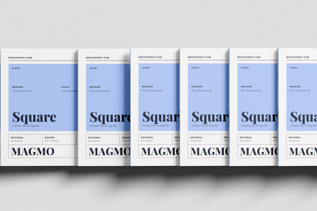 Square Publishing Magazine Mockup