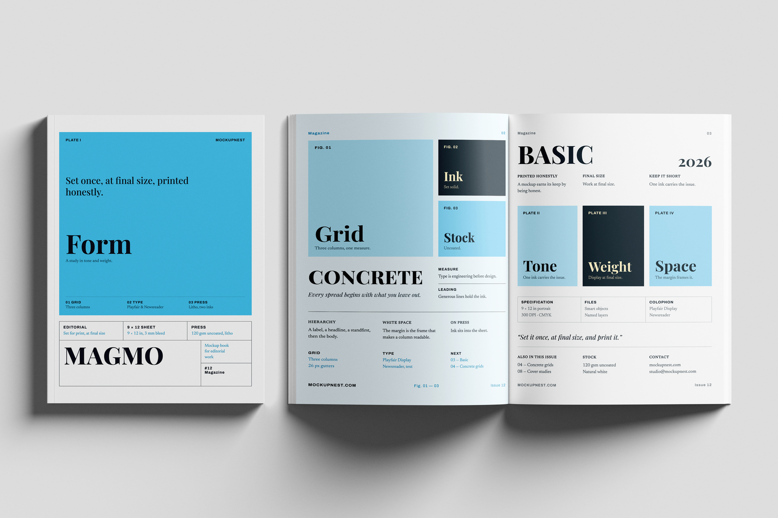 Free Fashion Print Magazine Mockup