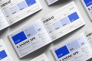 A4 Landscape Editorial Magazine Mockup