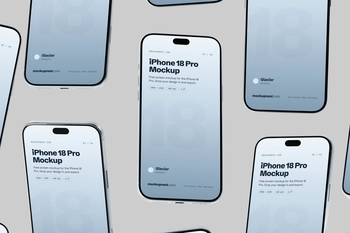Glacier iPhone 18 Pro Mockup