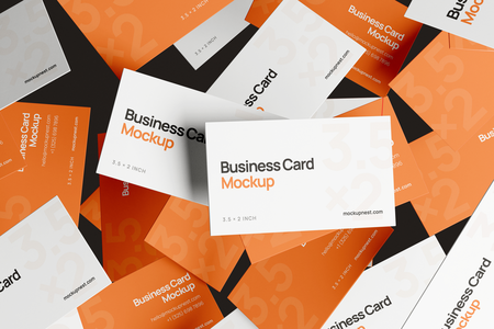 3.5×2 Visiting Card Mockup