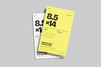 8.5×14 Lagel Poster Mockup