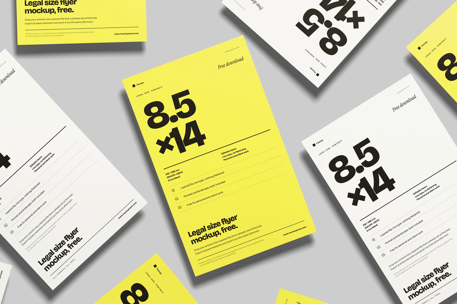 8.5×14 Lagel Flyer Mockup