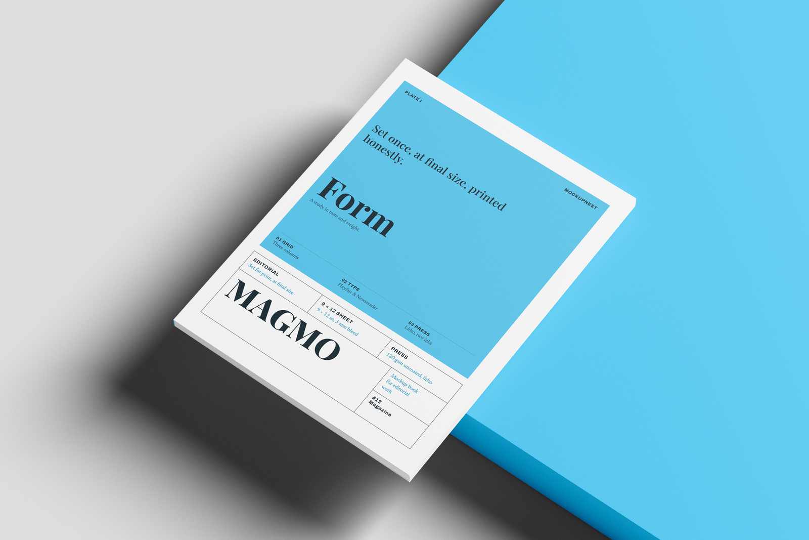 Free 9×12 Publishing Magazine Mockup
