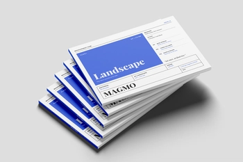 Free A4 Landscape Professional Magazine Mockup
