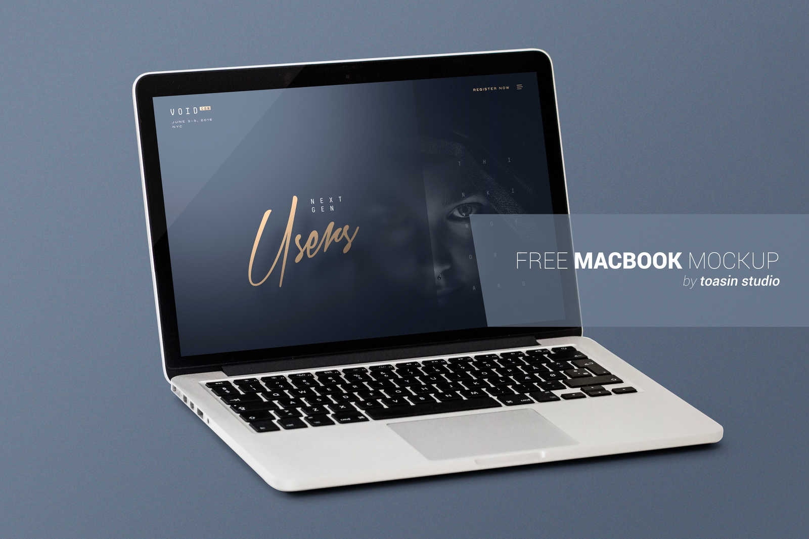 Free Macbook Presentation Mock-Up