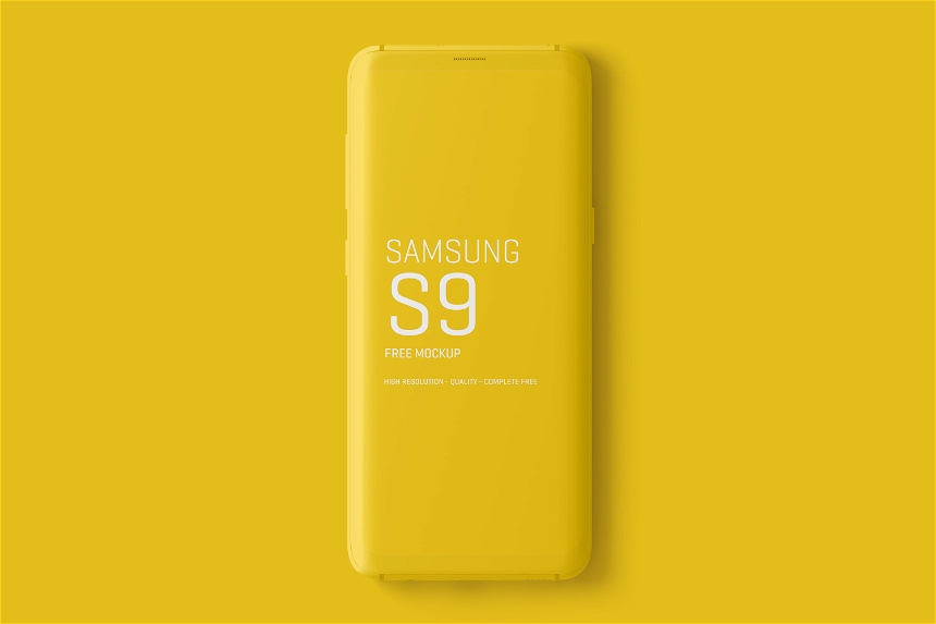 Free Minimal Samsung Galaxy S9 Mockups