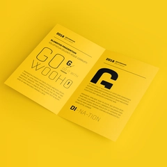 Free US Letter Bifold Brochure Mockup