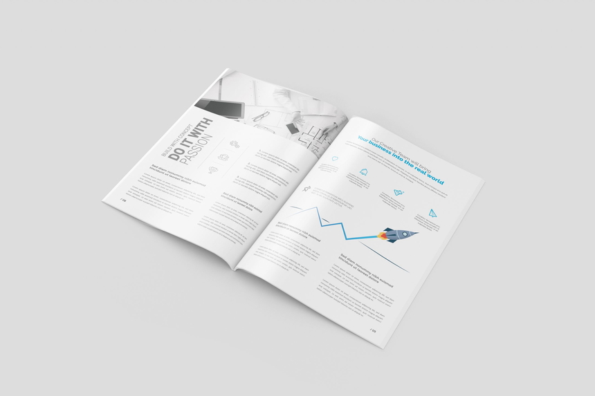 A4 Magazine / Brochure Mockup