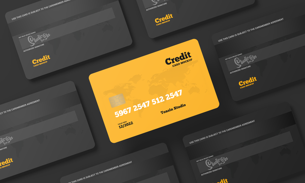 Free Credit Cards / Gift Cards Mockup