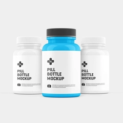 Pill Bottle Packaging Mockup