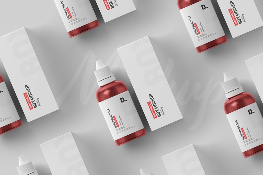 Dropper Bottle Packaging Mockup