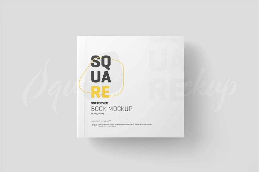 Square Softcover Book Mockup