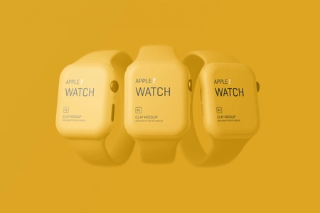 Free Apple Watch Clay Minimal Mockup