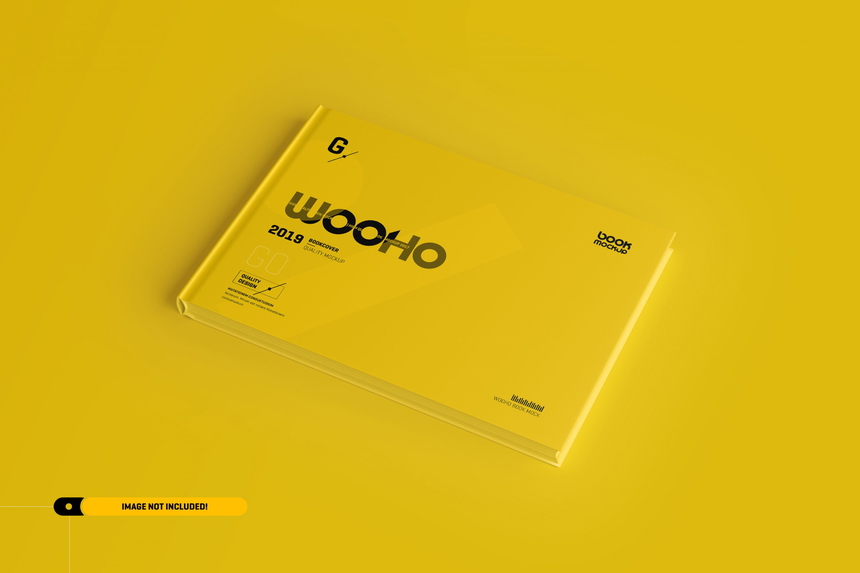 Free Landscape Hardcover Book Mockup