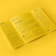 A4 Gatefold Brochure Mockup