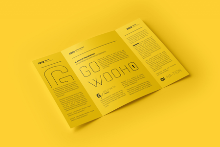 A4 Gatefold Brochure Mockup