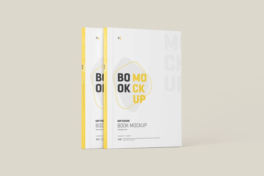 Free Softcover Book Mockup