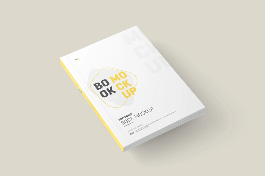 Free Softcover Book Mockup