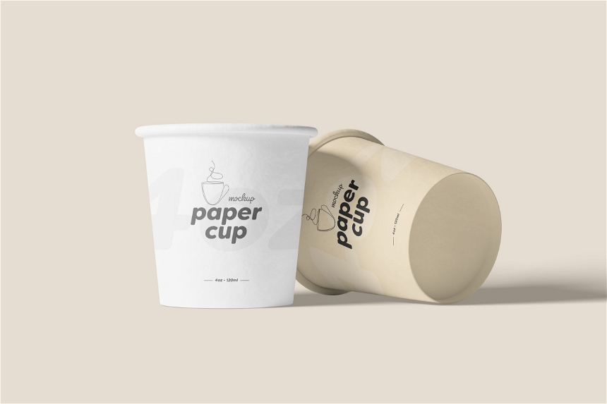 Paper Coffee Cup Mockup – 4oz
