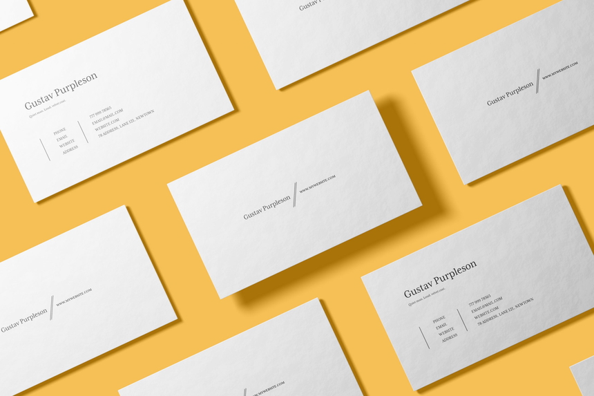 Clean Business Card Mockup