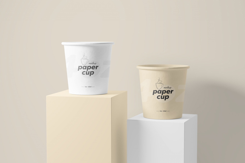 Paper Coffee Cup Mockup – 4oz