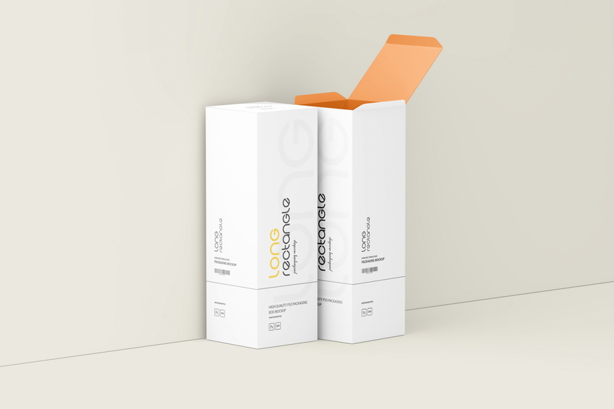 Long Rectangle Box Mockup