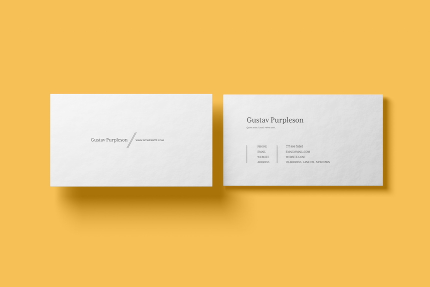 Clean Business Card Mockup