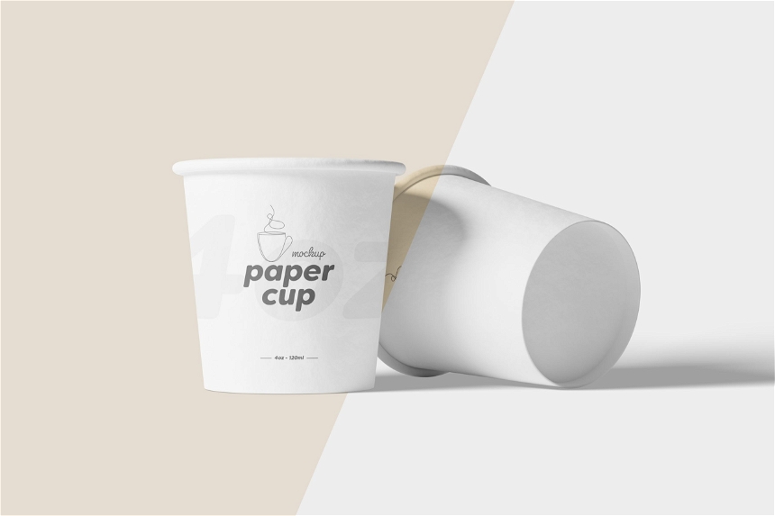 Paper Coffee Cup Mockup – 4oz