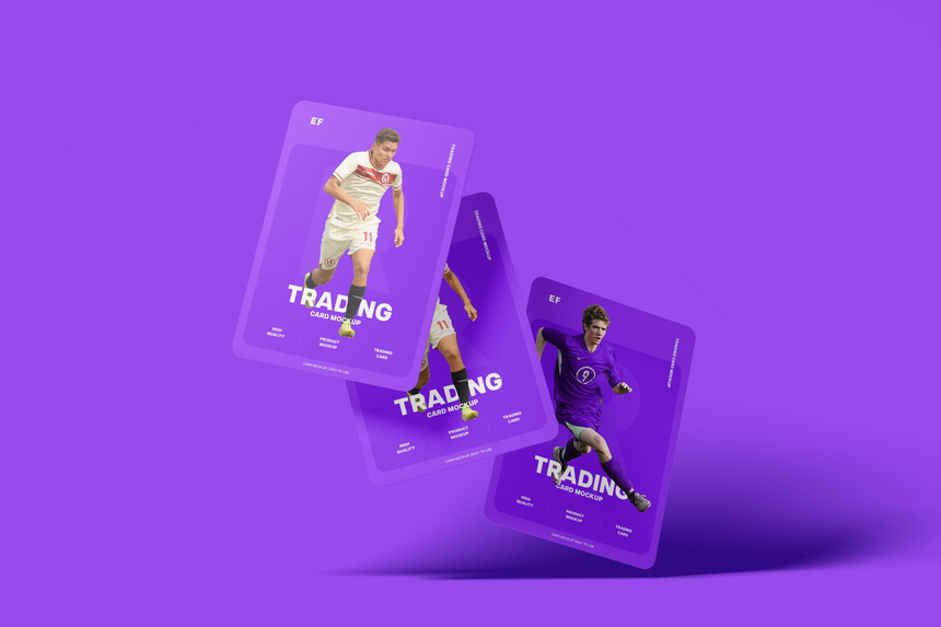 Free Trading Card PSD Mockup