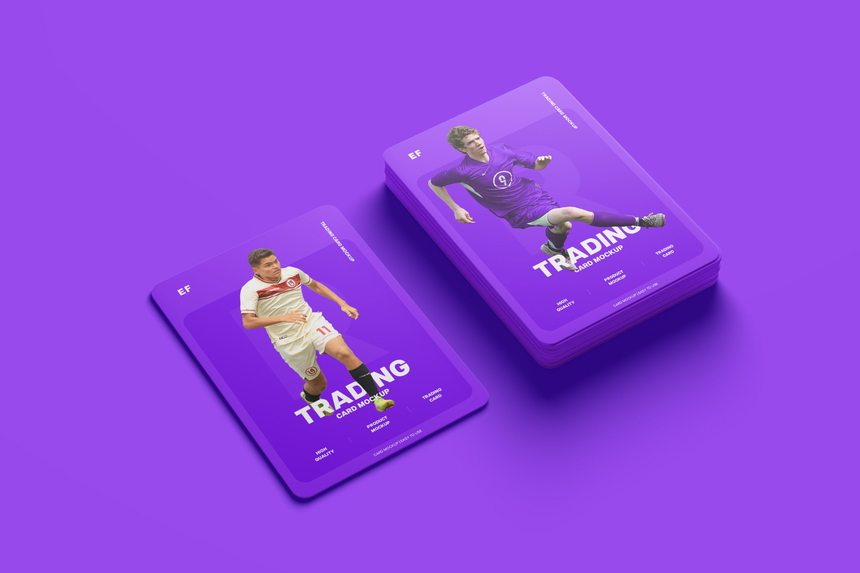 Free Trading Card PSD Mockup