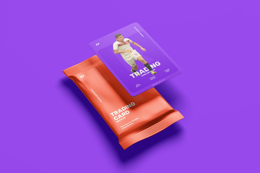 Free Trading Card PSD Mockup