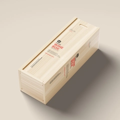 Free Wooden Wine Box Mockup
