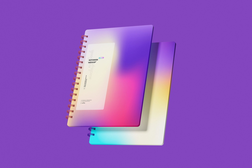 Free Spiral Notebook Mockup Set Mockupnest