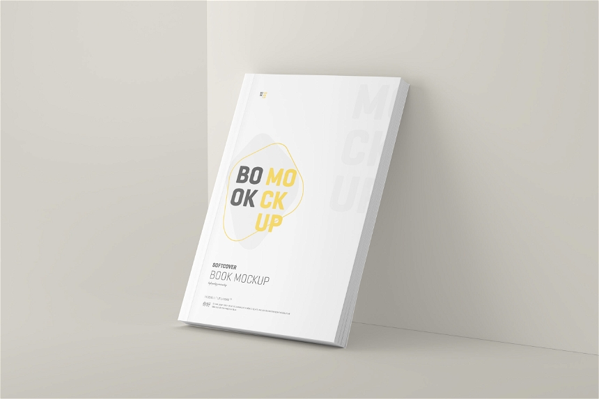 Free Clean Softcover Book Mockup