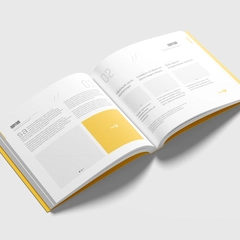 Free Square Softcover Book Mockup