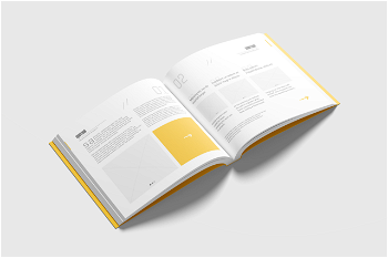 Free Square Softcover Book Mockup