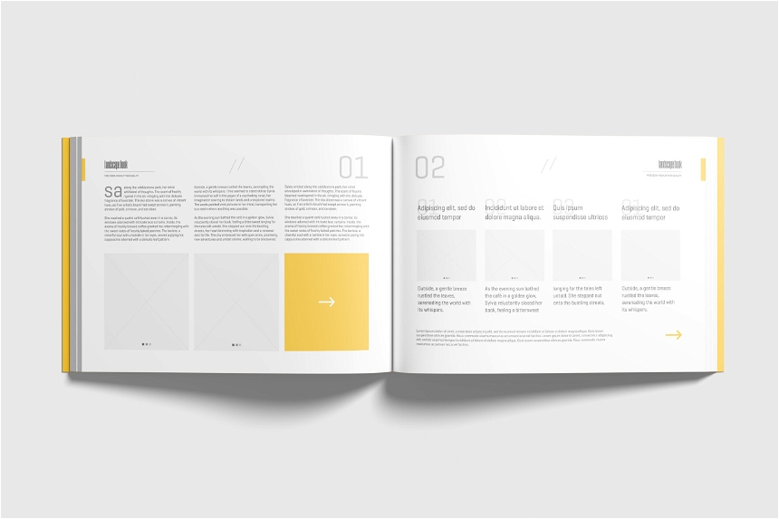 Free Landscape Softcover Book Mockup