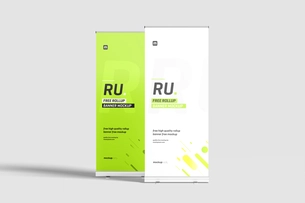 Free Roll Up Banner Mockup
