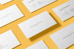 Free Clean Business Card Mockup
