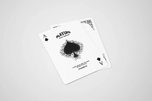 Free Playing Card PSD Mockup