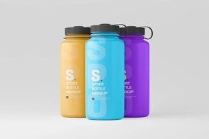 Free Sport Bottle Mockup