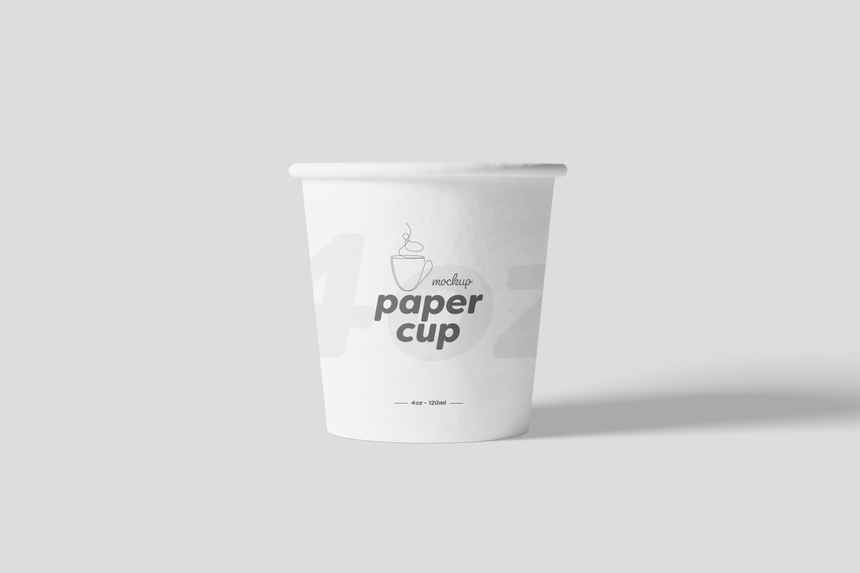 Free 4oz Paper Cup Mockup | Mockupnest