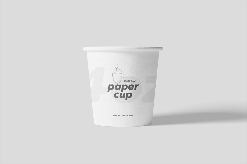 Free 4oz Paper Cup Mockup
